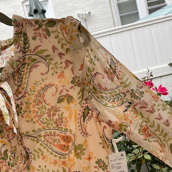 Black Tape_ Women’s Paisley Print Elastic -Waist Minidress - Large - Picture 9 of 15